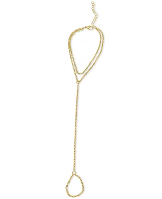 Adornia 14k Gold-Plated Adjustable Hand Chain
