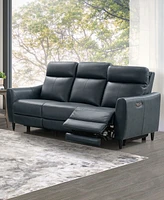 Tanya 86" Leather Power Reclining Sofa with Power Headrest