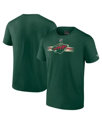 Men's Fanatics Green Minnesota Wild Authentic Pro Secondary Replen T-shirt