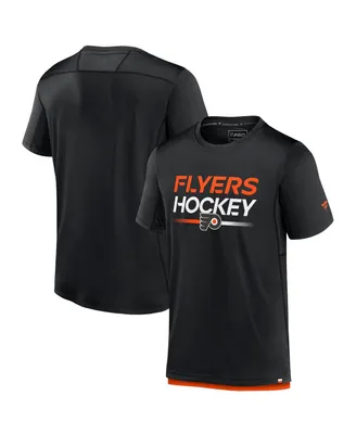 Men's Fanatics Black Philadelphia Flyers Authentic Pro Tech T-shirt