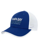 Men's Fanatics Blue Tampa Bay Lightning Authentic Pro Rink Trucker Adjustable Hat