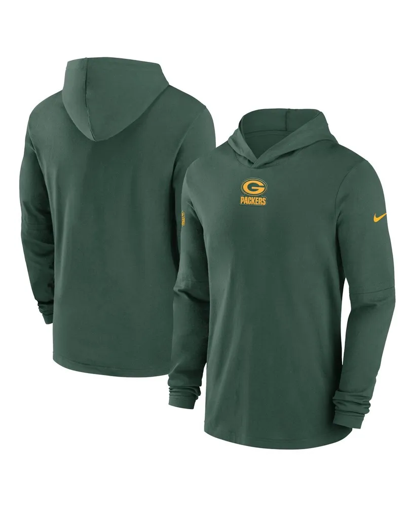 Men's Green Bay Packers Nike Green Fan Gear Primary Logo Therma Performance  Pullover Hoodie