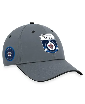 Men's Fanatics Gray Winnipeg Jets Authentic Pro Home Ice Flex Hat