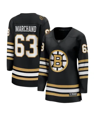 Women's Fanatics Brad Marchand Black Boston Bruins 100th Anniversary Premier Breakaway Player Jersey