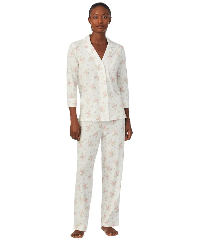 Lauren Ralph Petite 3/4-Sleeve Pajamas Set