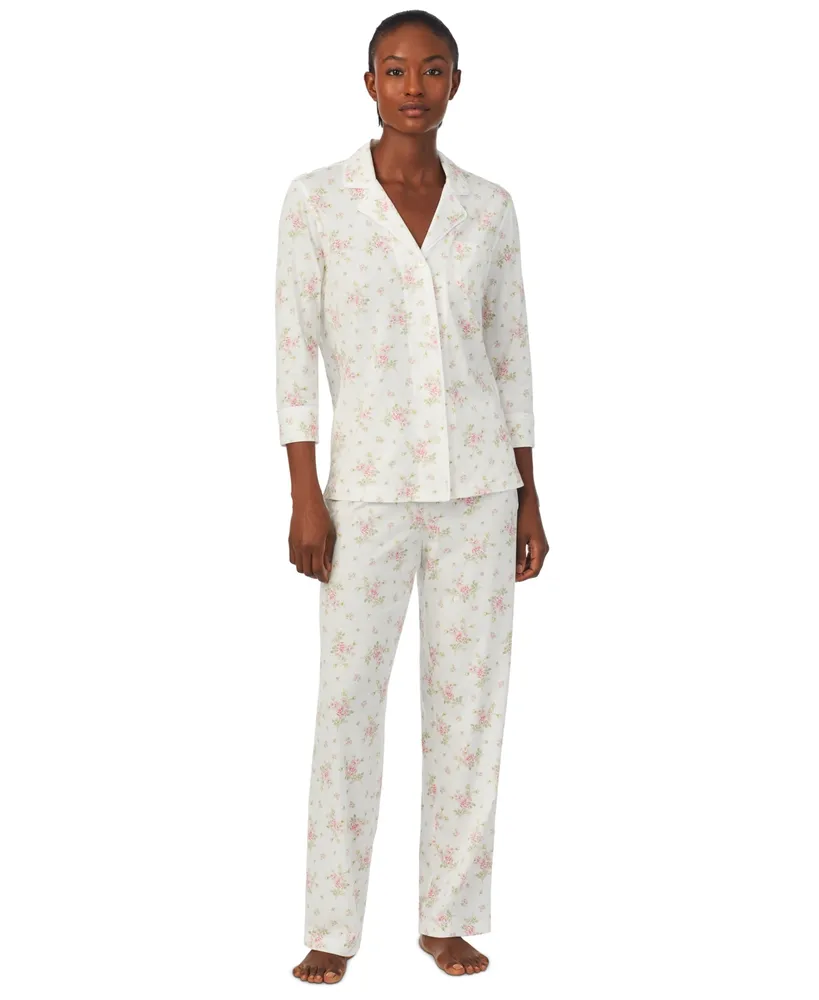 Lauren Ralph Lauren Petite 3/4-Sleeve Pajamas Set