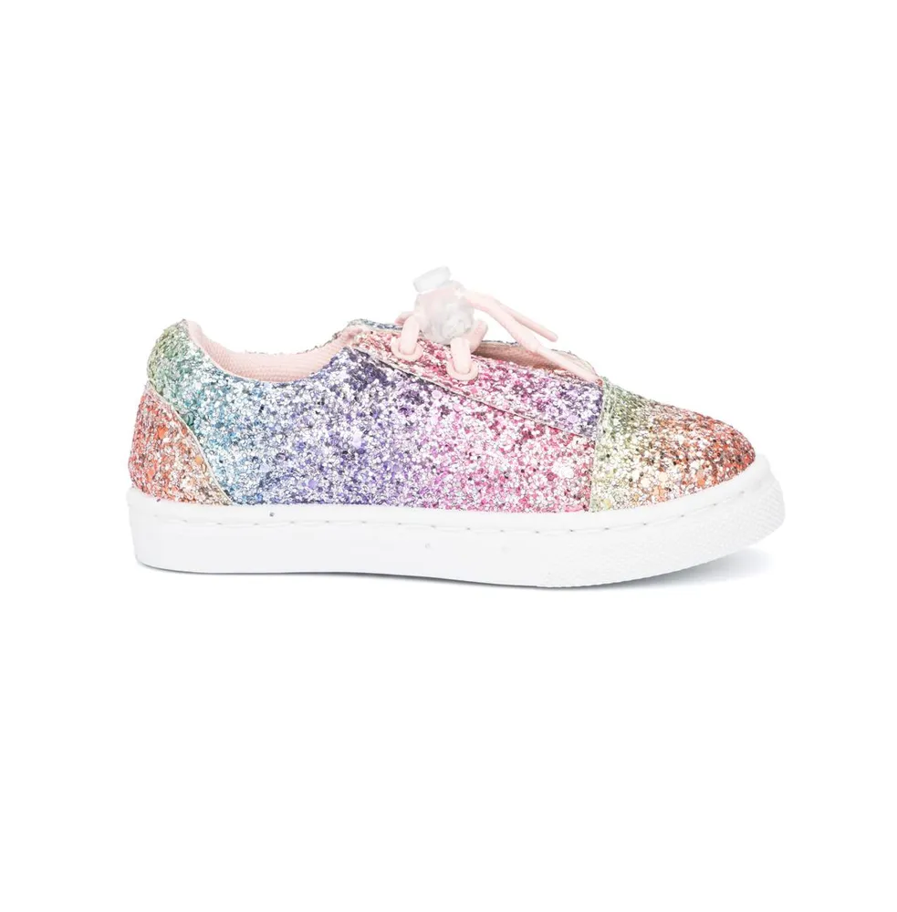 Girl's Toddler Rainbow Glitter Sneaker