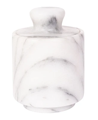 Artifacts Trading Company Marble Salt Cellar with Lid, 3" x 3.25"