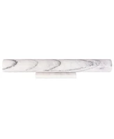 Artifacts Trading Company 12" Straight Marble Rolling Pin with Stand, 11" x 1"