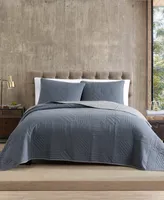 Eddie Bauer Hidden Lake Chambray Blue King Quilt Set