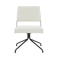 Emmeline Boucle Swivel Office Chair
