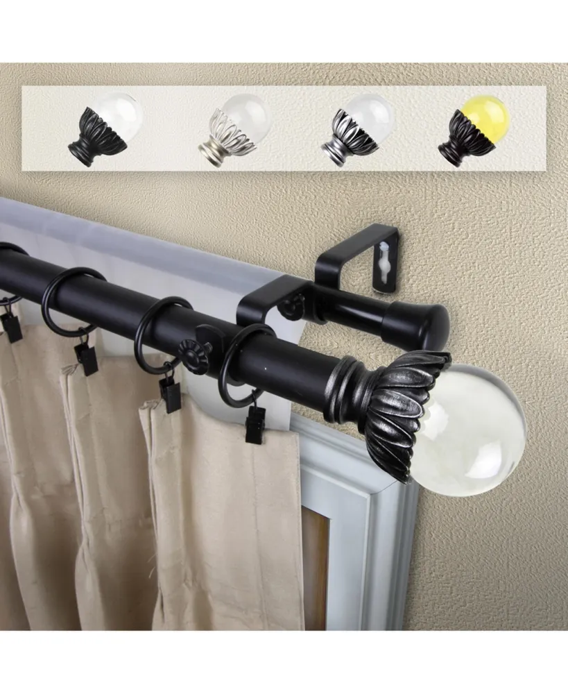 Pixie 1" Double Curtain Rod 28-48"