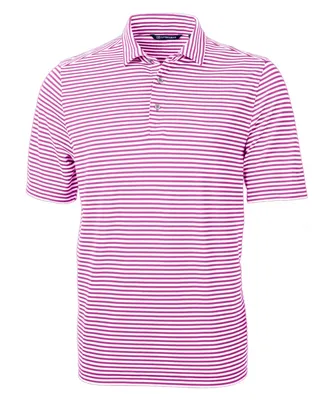 Cutter & Buck Men's Virtue Eco Pique Stripe Recycled Polo Shirt