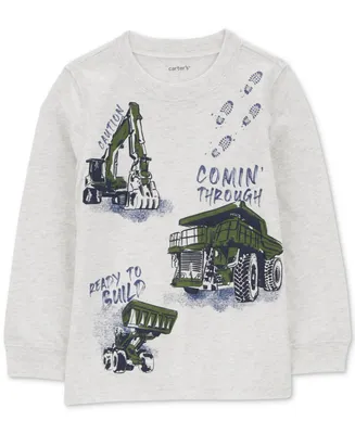 Carter's Toddler Boys Ready to Build Construction Graphic T-Shirt