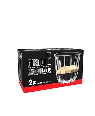 Riedel Crystal Drink Specific Glassware 2 Piece Coffee Glass Set