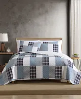 Eddie Bauer Camano Island Plaid Reversible 3 Piece Quilt Set, King