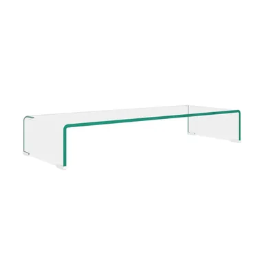 Tv Stand / Monitor Riser Glass Clear 31.5"x11.8"x5.1"
