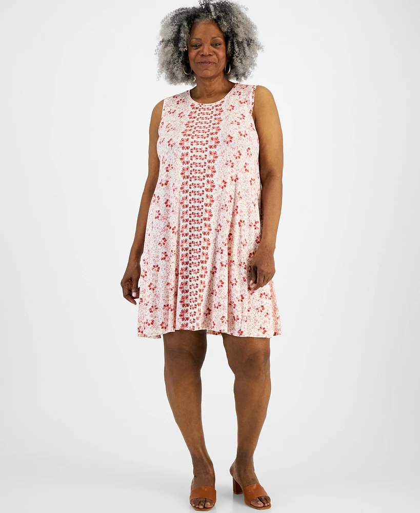 Style & Co Plus Printed Flip-Flop Dress, Created for Macy's