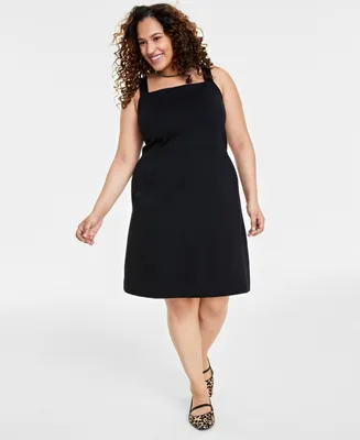 On 34th Plus Ponte-Knit Tank Dress, Created for Macy's
