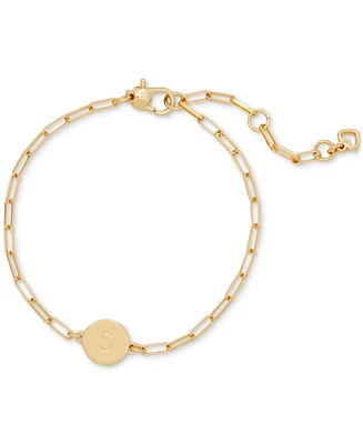 Kate Spade New York Gold-Tone Initial A Chain Link Bracelet