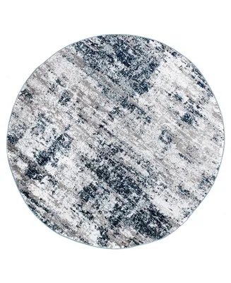 Main Street Rugs Wynn 910 6'6" x 6'6" Round Area Rug