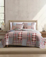 Eddie Bauer Hawthorne Brown Reversible 3-Piece King Quilt Set