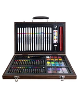 Art 101 Multimedia Illustration Wood Art Set, 85 Pieces