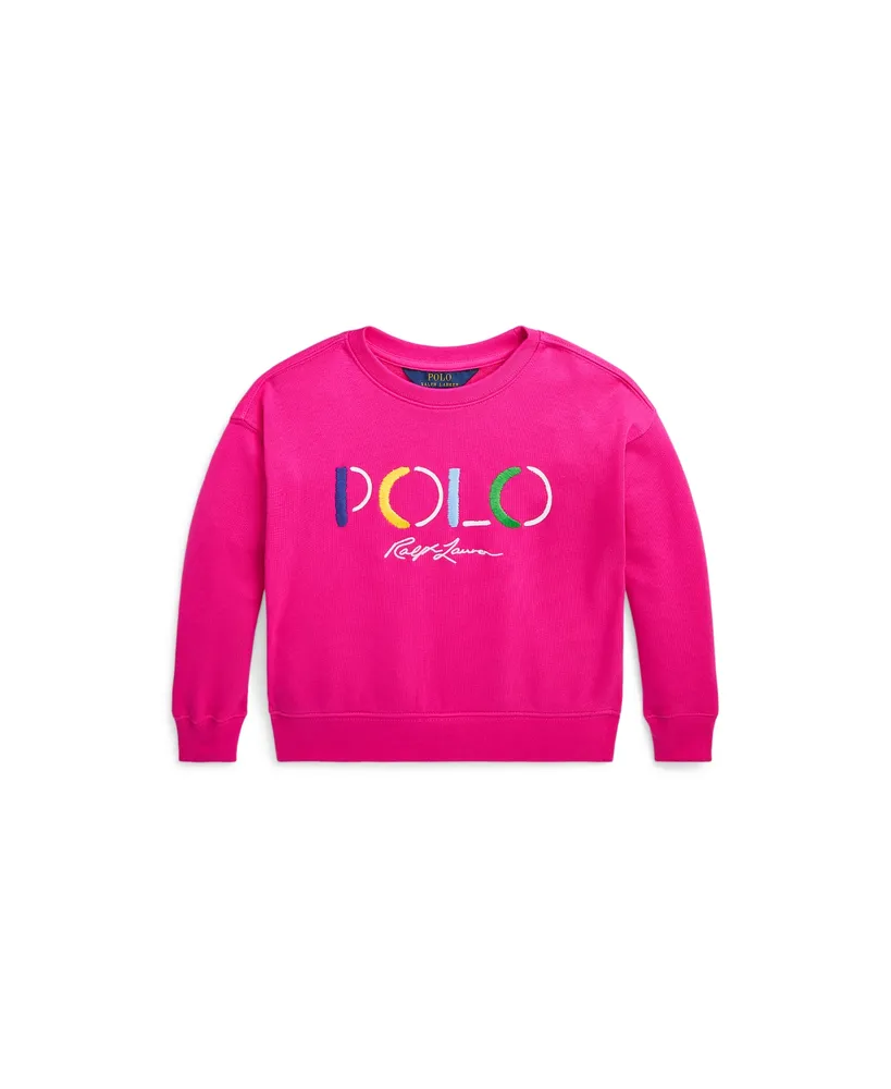 Polo Ralph Lauren Toddler and Little Girls Logo Terry Sweatshirt
