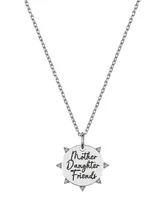 Unwritten Red Crystal Mother Daughter Friends Pendant Necklace