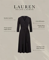 Lauren Ralph Surplice Jersey Dress