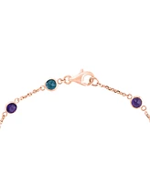 Effy Multi-Gemstone Link Bracelet (2-1/2 ct. t.w.) 14k Gold. (Also available Rose Gold)