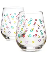 The Cellar Valentine's Day Stemless Wine Glasses, Set of 2, Exclusively at Macy's