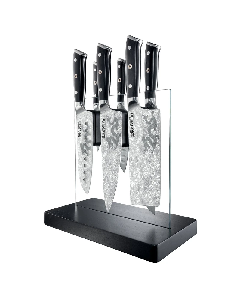 Cuisine::pro Kiyoshi Kiyo Steel 7 Piece Knife Block Set