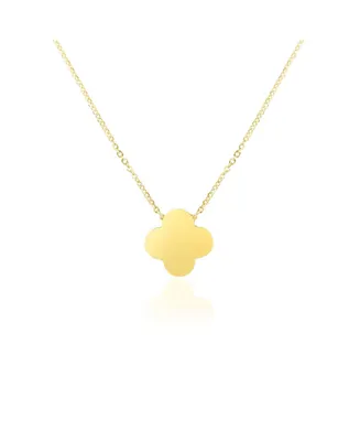 The Lovery Extra Large Gold Single Clover Necklace