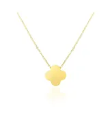 The Lovery Extra Large Gold Single Clover Necklace