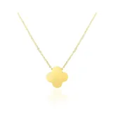 The Lovery Extra Large Gold Single Clover Necklace 14K Gold