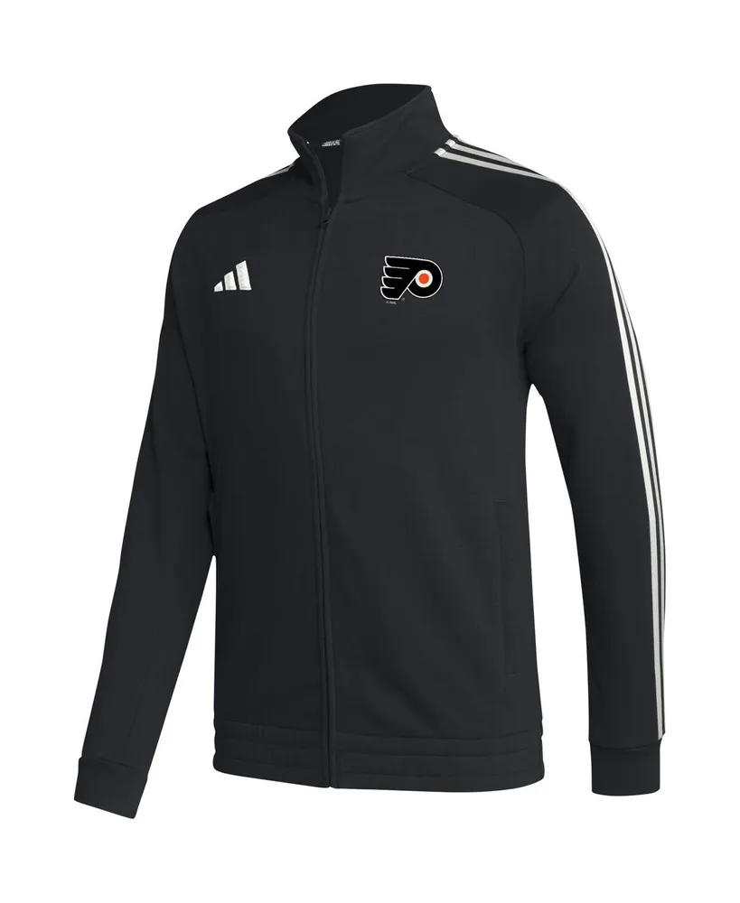 Men's adidas Black Philadelphia Flyers Raglan Full-Zip Track Jacket