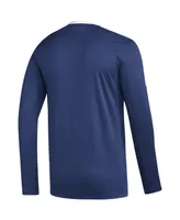 Men's adidas Blue Tampa Bay Lightning Aeroready Long Sleeve T-shirt