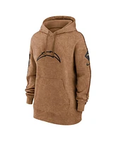 Women's Nike Brown Distressed Los Angeles Chargers 2023 Salute to Service Pullover Hoodie