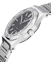 GV2 by Gevril Women's Palmanova Silver-Tone Stainless Steel Watch 33mm