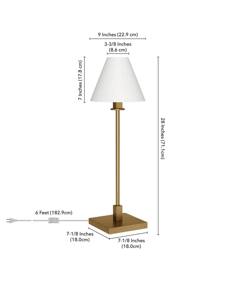 Clement 28" Tall Table Lamp with Linen Shade