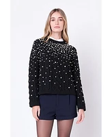 Women's Pearl Cable Sweater