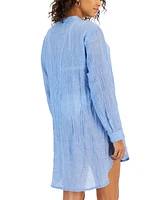 J Valdi Women's Big Shirt Cover-Up Top