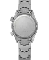 Abingdon Co. Women's Marina Diver's Multifunctional Titanium Bracelet & White Silicone Strap Watch 40mm