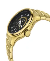 GV2 by Gevril Men's Giromondo Gold-Tone Stainless Steel Watch 42mm