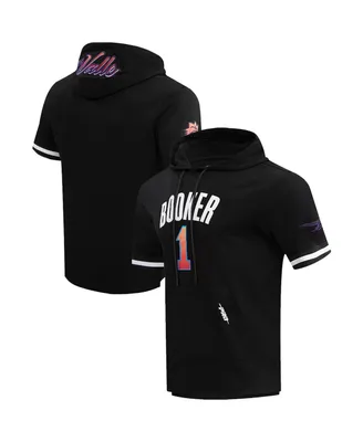 Men's Pro Standard Devin Booker Black Phoenix Suns 2023/24 City Edition Name and Number Short Sleeve Pullover Hoodie