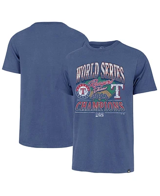 Men's '47 Brand Royal Texas Rangers 2023 World Series Champions Playoff Franklin T-shirt