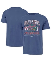 Men's '47 Brand Royal Texas Rangers 2023 World Series Champions Playoff Franklin T-shirt