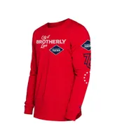 Men's New Era Red Philadelphia 76ers 2023/24 City Edition Long Sleeve T-shirt