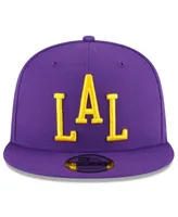 Men's New Era Purple Los Angeles Lakers 2023/24 City Edition Alternate 9FIFTY Snapback Adjustable Hat